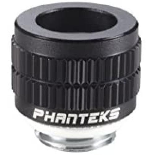 Phanteks - G 1/4'' Hard Tubing Compression Fitting for 12mm OD Viton O-Rings Aluminum Ring Cap black Cooling PH-HTC1210_BK