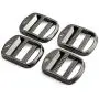HJ Garden 4pcs Metal Ladder Lock Buckle Slider Adjustable Zinc Alloy Buckles for Backpack Strap Accessories 25mm(Black) HJ Garden 4pcs Metal Ladder Lock Buckle Slider Adjustable Zinc Alloy Buckles for Backpack Strap Accessories 25mm(Black)