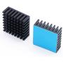 weideer 8pcs Aluminum Heat Sink 25x25x10mm/0.9'' x0.9X 0.4'' Small Cooler Heat Sink with Thermal Conductive Double Sided Tape for CPU IC Chips LED Board HS25x25x10