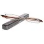REAVEE 2 Pack Metal Slim Reading Glasses Spring Hinge Readers for Women Men Small Mini Portable Readers with Pen Clip Case +1.5 REAVEE 2 Pack Metal Slim Reading Glasses Spring Hinge Readers for Women Men Small Mini Portable Readers with Pen Clip Case +1.5