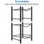 AIYAKA 3 Tier Heavy Duty Gallon Water Cooler Jug Rack,Can be Placed in the Home, Office Organization,Detachable,Save Space,Black