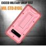 ArmadilloTek Vanguard Designed for Samsung Galaxy S10 Plus Case (2019 Release) Military Grade Full-Body Rugged with Kickstand Without Built-in Screen Protector (Pink)