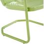 Crosley Furniture CO1001A-KL Griffith Retro Metal Outdoor Chair, Key Lime