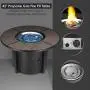 femor 42-in Propane Fire Pit Table, 50,000 BTU Auto-Ignition Fire Bowl with Blue Fire Glass & Waterproof Firepit Table Cover, CSA Certification, Outdoor Fireplace for Patio Courtyard Balcony femor 42-in Propane Fire Pit Table, 50,000 BTU Auto-Ignition Fire Bowl with Blue Fire Glass & Waterproof Firepit Table Cover, CSA Certification, Outdoor Fireplace for Patio Courtyard Balcony