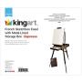 KINGART French Sketchbox Easel W/ Metal Draw Liner, Espresso Finish