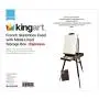 KINGART French Sketchbox Easel W/ Metal Draw Liner, Espresso Finish