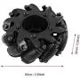 4 Pcs/Set Drive Wheel, Rubber Metal Left/Right Wheat Wheel Robot Kit Omnidirectional Wheels for RC Model Component Part Accessory