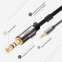 3.5mm Audio Cable, CableCreation 3.5mm Right Angle Male to Male Auxiliary Cable with Silver-Plating Copper Core Compatible with Car, iPhones, Tablets, PS4 Headset, Echo Dot, 24K Gold Plated, 1.5FT