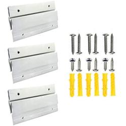 BIGTEDDY - 6'' French Cleat Picture Hangers Hardware Kit Mount Aluminum Z Clips Hanging Mounting Bracket for Mirror Photo Shelf and Cabinet ( 3Pairs with Screws and Anchors)