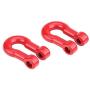Pasamer 1:10 Scale Metal Alloy Chain & Tow Shackles for RC Crawler SCX-10 D90 Truck Accessory