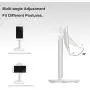 Phone Stand for Desk, Cell Phone Stand Adjustable Desk Phone Holder Tablet Holder Phone Dock(White) Phone Stand for Desk, Cell Phone Stand Adjustable Desk Phone Holder Tablet Holder Phone Dock(White)