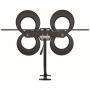 Antennas Direct Clearstream 4Max TV Antenna, 70+ Mile Range, UHF/Vhf, Multi-Directional, Indoor, Attic, Outdoor, Mast W/Pivoting Base/Hardware/Adjustable Clamp/Sealing Pads, 4K Ready, Black – C4MVJ