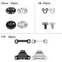 50 Pairs 3 Styles Skirt Hooks and Eyes Sewing Hook, Sewing Snaps Clothing Fixing Tools with Metal Snaps Buttons Fasteners Press Studs for Trousers Skirt Dress Bra Sewing DIY Crafting, 2 Colors 50 Pairs 3 Styles Skirt Hooks and Eyes Sewing Hook, Sewing Snaps Clothing Fixing Tools with Metal Snaps Buttons Fasteners Press Studs for Trousers Skirt Dress Bra Sewing DIY Crafting, 2 Colors