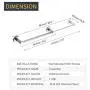 BESy Adjustable Single Towel Bar for Bathroom SUS304 Stainless Steel Towel Holder, Wall Mount with Screws Towel Bar Rod Hotel Style, Polished Chrome,15.2 to 27.8 Inch BESy Adjustable Single Towel Bar for Bathroom SUS304 Stainless Steel Towel Holder, Wall Mount with Screws Towel Bar Rod Hotel Style, Polished Chrome,15.2 to 27.8 Inch