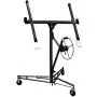 Drywall Lift 11 Construction Rolling Caster Wheel Lockable Tool Panel Lift Drywall Panel Hoist Jack Lifter Jack Drywall Lift, Black Drywall Lift 11 Construction Rolling Caster Wheel Lockable Tool Panel Lift Drywall Panel Hoist Jack Lifter Jack Drywall Lift, Black