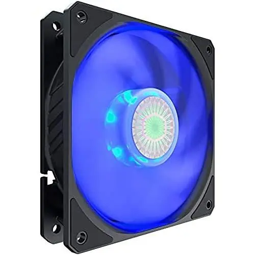 Cooler Master SickleFlow 120 Blue LED Case & Cooling Fan - Translucent Air Balance Blades, 62 CFM, 2.5 mmH2O, 8 to 27 dBA - Blue LED Cooler Master SickleFlow 120 Blue LED Case & Cooling Fan - Translucent Air Balance Blades, 62 CFM, 2.5 mmH2O, 8 to 27 dBA - Blue LED
