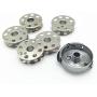 YEQIN 1pcs Bobbin Case 45751 and 5 pcs bobbins Fits Singer Featherweight Sewing Machines 221 222 301 & 301A