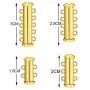 8 Pieces 4 Sizes Slide Clasp Lock Necklace Connector Multi Strands Slide Tube Clasps with Storage Box for Layered Bracelet Necklace Jewelry Crafts (Gold)