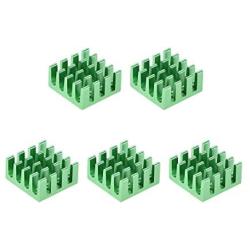 uxcell Electronic Radiators Heatsink for MOS GPU IC Chip Green 14 x 14 x 7 mm 5pcs