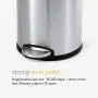 simplehuman 4.5 Liter / 1.2 Gallon Round Bathroom Step Trash Can, White Steel