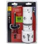 Blu-Mol Disston QUICKCORE 7 pc Set - 1'', 1-1/4'', 1-1/2'', 1-3/4'', 2'', and 2-1/2'' Hole Saws, & Quick Change Arbor, Part E0100233