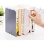 CY craft 4 Pieces Metal Bookends,Non-Skid Heavy Duty Book Ends,Bookends for Shelves,Office Book Holder and Book Stopper for Books/Movies/CDs,Gray,8.1X5.3X3.95 Inch CY craft 4 Pieces Metal Bookends,Non-Skid Heavy Duty Book Ends,Bookends for Shelves,Office Book Holder and Book Stopper for Books/Movies/CDs,Gray,8.1X5.3X3.95 Inch