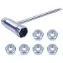 Adefol 13 x 19 mm Chainsaw Wrench Scrench with 6 Bar Nuts for Stihl 017 018 019 020 021 023 024 025 026 028 034 Chainsaw Replacement Parts Repair Tools Adefol 13 x 19 mm Chainsaw Wrench Scrench with 6 Bar Nuts for Stihl 017 018 019 020 021 023 024 025 026 028 034 Chainsaw Replacement Parts Repair Tools