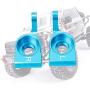 2Pcs RC Rear Carrier, Rear Axle Hub Carrier Metal Toy Car Back Carrier RC Model Parts(Blue)