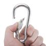 NovelBee 30KN Swing Swivel with 2 Carabiners,360 Degree Free Noiseless Rotation Hanging Accessory (Orange-Gray)
