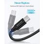 [3-Pack, 3ft] USB C Cable, Baiwwa 3.1A Fast Charging Cord USB A to Type C Cable Braided Charger Compatible with Samsung Galaxy Note 20 10 9 A10e A11 A20 A30 A40 A41 A50 A51 A71 S10e S20 S10 S9 Plus