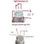 ESUPPORT 12V Car Red LED Headlihgt Symbol Push Button Metal Switch