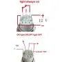 ESUPPORT 12V Car Red LED Main Beam Symbol Push Button Metal Switch