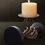 ZZKOKO Decorative Candle Holder Set of 2, Metal Pillar Romantic Candlesticks, Home Decor Candle Stand, 11.1'', 8.1'' High Candle Holders for Fireplace, Living or Dining Room Table, Gifts for Wedding ZZKOKO Decorative Candle Holder Set of 2, Metal Pillar Romantic Candlesticks, Home Decor Candle Stand, 11.1'', 8.1'' High Candle Holders for Fireplace, Living or Dining Room Table, Gifts for Wedding