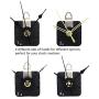 Youngtown 12888 2 Pack Clock Movement Mechanism with 4 Pairs of Short Hands Battery Silent Sweep Operated Quartz Clock Motor Kit DIY Repair Parts Replacement,Total Shaft Length is 23 mm (29/32 inch).