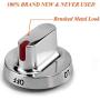 AMI PARTS DG64-00472A/DG64-00347A Range Surface Burner Knob Dial knob Compatible with Samsung Stove Range Oven - Replaces AP5949480 PS10058981 for Model FX510BGS FX710BGS NX58F5300SS NX58F5500SS(5pcs)