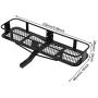 Demeras RC Car Rear Bumper Durable Metal Back Hitch Carrier Compatible with Axial SCX10 90046 AXI03007