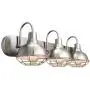 Kira Home Liberty 24'' 3-Light Modern Industrial Vanity/Bathroom, Kitchen Light + Metal Cage Shades, Brushed Nickel Finish Kira Home Liberty 24'' 3-Light Modern Industrial Vanity/Bathroom, Kitchen Light + Metal Cage Shades, Brushed Nickel Finish