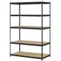 EDSAL URWM184872BK Black Steel Storage Rack, 72'' H x 48'' W x 18'' D