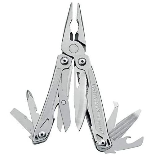 LEATHERMAN, Wingman Multitool with Spring-Action Pliers and Scissors, Built in the USA, Stainless Steel with Nylon Sheath