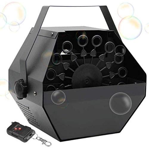 Brwoynn Metal Portable Bubbles Machine, Professional Automatic Bubble Maker with High Output for Outdoor/Indoor Use, Wireless Remote Control