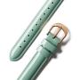 Adepoy Compatible for Apple Watch Bands 38mm 40mm, Non-Fade Slim Genuine Patent Leather Wristband for Women Apple iWatch Series Se/6/5/4/3/2/1, Milk Green