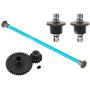 dailymall Aluminum Rear/Front Shock Tower Upgrade Parts for 1:18 Scale WLtoys RC Buggy Car