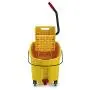 Rubbermaid Commercial WaveBrake 2.0 44 QT Side-Press Mop Bucket and Wringer with Foot Drain, Yellow (FG618688YEL) Rubbermaid Commercial WaveBrake 2.0 44 QT Side-Press Mop Bucket and Wringer with Foot Drain, Yellow (FG618688YEL)