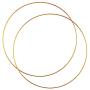 WFPLUS 2 Pieces 14 Inch Large Metal Floral Hoops Wreath, Gold Macrame Hoop Rings Dream Catcher Metal Rings for Making Wedding Wreath Decor and DIY Macrame Wall Hanging Craft