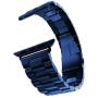 SPINYE Bands Compatible with iWatch 38mm 40mm 42mm 44mm, Solid Stainless Steel Metal Strap Replacement for Apple iWatch Series 6/5 / 4/3 Women Men (Blue, 38mm/40mm)