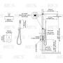 KES Shower System 10 Inches Rain Shower Head with Handheld Shower Faucets Sets Complete Pressure Balance Shower Valve and Trim Kit Brushed Brass, XB6230-BZ