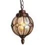 IJ INJUICY Outdoor Hanging Lantern, Rustic Waterproof Pendant Lighting Fixture in Metal with Glass Globe, 7.1'' Exterior Hanging Light for Porch, Exterior, Entryway (Brown) IJ INJUICY Outdoor Hanging Lantern, Rustic Waterproof Pendant Lighting Fixture in Metal with Glass Globe, 7.1'' Exterior Hanging Light for Porch, Exterior, Entryway (Brown)