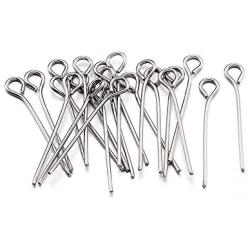 Pandahall 500pcs 22 Gauge 304 Stainless Steel Open Eyepins 3/4 Inch (20mm) for DIY Jewelry Making