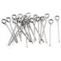 Pandahall 500pcs 22 Gauge 304 Stainless Steel Open Eyepins 3/4 Inch (20mm) for DIY Jewelry Making