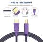 WAWPI Printer Cable 20 feet, USB 2.0 Cable A-Male to B-Male for Printer/Scanner (20 ft)